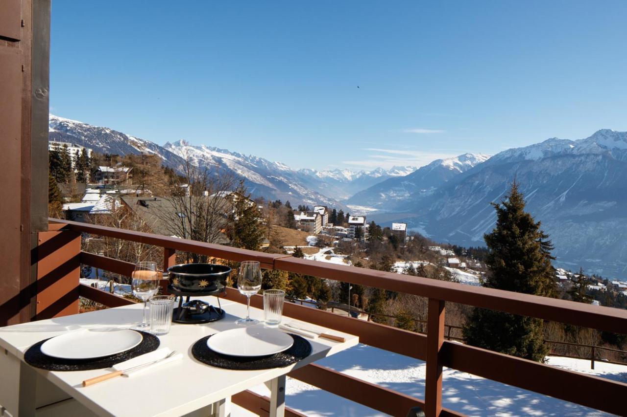 Magnifique Appartement Proche Du Centre Et Du Ski Crans-Montana Exterior foto