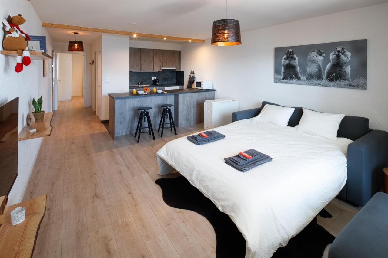 Magnifique Appartement Proche Du Centre Et Du Ski Crans-Montana Exterior foto